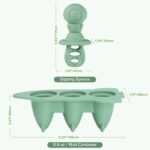 Haakaa Astronaut Ice Pop Mould Set – Mini Silicone Breastmilk Popsicle Molds with Sticks, Anti-Choking Design, Ideal for Baby Teething Relief, Frozen Breastmilk Treat Maker for Infant - Image 10