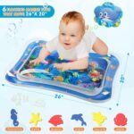 Infinno Inflatable Tummy Time Mat Premium Baby Water Play Mat for Infants and Toddlers Baby Toys for 3 to 24 Months, Strengthen Your Baby's Muscles, Portable - Image 5