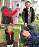 SECOOD Kids Hoodie Fleece Jacket Warm Sherpa Lined Zip Up Hooded Sweatshirt Soft Winter Coat Boys Girls School Outerwear - Image 5