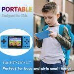 Handheld Game for Kids -Preloaded 220 Retro Video Games, Portable Gaming Player with Rechargeable Battery 3.0" LCD Screen, Mini Arcade Electronic Toy Gifts for Boys Girls (Blue) - Image 5