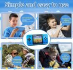 Handheld Game for Kids -Preloaded 220 Retro Video Games, Portable Gaming Player with Rechargeable Battery 3.0" LCD Screen, Mini Arcade Electronic Toy Gifts for Boys Girls (Blue) - Image 6