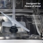 Kenmore 22-14595 24" Built-In Dishwasher - UltraWash, SmartWash, Sanitize Rinse, SmartDry and Leak Detection - 14 Place Settings - 51 DBA - ENERGY STAR Certified - 24" - Stainless Steel - Image 7