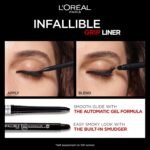 L'Oreal Paris Infallible Grip Mechanical Gel Eyeliner Pencil, Smudge-Resistant, Waterproof Eye Makeup with Up to 36HR Wear, Brown Denim, 0.01 Oz - Image 7