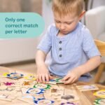 Melissa & Doug Self-Correcting Alphabet Puzzle (52 pcs) with Toy Storage Box, Wooden ABC Puzzles for Toddlers & Preschoolers, Montessori Learning Toys for Girls & Boys 4+ - Image 4