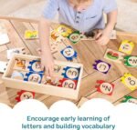 Melissa & Doug Self-Correcting Alphabet Puzzle (52 pcs) with Toy Storage Box, Wooden ABC Puzzles for Toddlers & Preschoolers, Montessori Learning Toys for Girls & Boys 4+ - Image 7