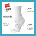 Hanes Women's Cushioned Crew Socks, Absolute Active Crew Socks For Women, Seamless Toe, 4-Pairs - Image 5
