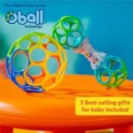 Bright Starts Easy-Grasp Oball Bundle Gift Set - Grasp The Day, Ball and Rattle Toys 2-Pack, BPA Free, Unisex, Newborn+ - Image 8
