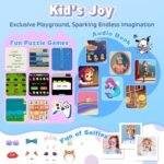 4G Kids Smart Watch - Smartwatch for Kids with SIM Card, SOS Call Camera Video Alarm Stopwatch AudioBook Music Games Pedometer Gift Toys for 4-12 Years Old Boys and Girls (Blue) - Image 7