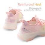 DREAM PAIRS Girls Slip-On Sneakers Kids Sparkle Pop Lightweight Jelly Sole Walking Shoes - Image 5