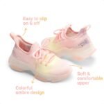 DREAM PAIRS Girls Slip-On Sneakers Kids Sparkle Pop Lightweight Jelly Sole Walking Shoes - Image 6