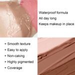 6 Colors Cream Contour Stick Makeup Kit, Shades with Highlighter, Blush and Double-End Bronzer Contour Stick for Sculpt the Cheeks, Long Lasting, Waterproof, Matte & Dewy Finish(SET A) - Image 7