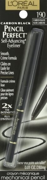 L'Oreal Paris Pencil Perfect Self-Advancing Eyeliner, Carbon Black, 0.01 fl; oz. - Image 3