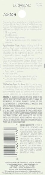 L'Oreal Paris Pencil Perfect Self-Advancing Eyeliner, Carbon Black, 0.01 fl; oz. - Image 4