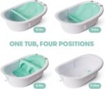 Frida Baby 4-in-1 Grow-with-Me Baby Bathtub, Baby Tub for Newborns to Toddler with Removable Bath Seat & Backrest for Bath Support in Tub - Image 7