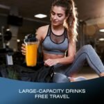 Nahida Blender for Smoothies, 1200W Smoothie Blender for Ice Crushing, Blenders with (2) 6-Fin Blades, Personal Blenders for Kitchen with 23oz, 32oz, 37oz Easy Go Cups for Juices, Silver - Image 9