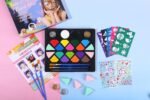 BOBISUKA Face Painting Kit for Kids - 16 Colors Water Based Body Face Paint Includes Brushes,Sponges,Glitters,Gem Sheet,Instructions,Stencils for Halloween Party Costume SFX Makeup - Image 8