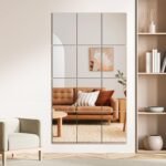 Wall Mirror Tiles, 16"x12"x12PCS Full Length Home Gym Mirror for Garage, Bedroom, Living Room, Over The Door - Image 4