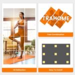 Wall Mirror Tiles, 16"x12"x12PCS Full Length Home Gym Mirror for Garage, Bedroom, Living Room, Over The Door - Image 7