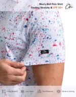 Obla Mens Golf Polo Shirts Short Sleeve Dry Fit Performance Moisture Wicking Casual Print Collared Golf Shirts for Men - Image 6