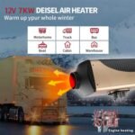 7kW Diesel Heater 12V All-in-One Water -Air Heater with LCD Display,Aviation Plug,Auto Temp Control,for RV Water Tank Heating, Diesel Parking Heater for RVs, Trucks, Ships - Image 6