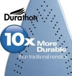 Hamilton Beach Steam Iron & Vertical Steamer for Clothes with Scratch-Resistant Durathon Soleplate, 8' Retractable Cord, 3-Way Auto Shutoff, Anti-Drip, 1500 Watts, Blue - Image 3