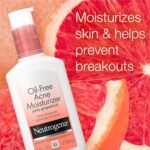 Neutrogena Oil Free Acne Moisturizer, .5% Salicylic Acid Acne Treatment, Pink Grapefruit Face Lotion for Breakouts, Non-Greasy & Non-Comedogenic, 4 fl. oz - Image 3
