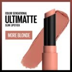 Maybelline Color Sensational Ultimatte Matte Lipstick, Non-Drying, Intense Color Pigment, More Blonde, Sandy Nude, 1 Count - Image 3