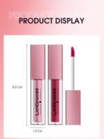 LANGMANNI 12Pcs Lip gloss Collection Makeup Set, Shiny Smooth Soft Liquid Lip Glosses Lip Stain With Rich Varied Colors For Girls And Women Makeup (Glossy-A) - Image 11