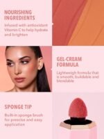 SHEGLAM Color Bloom Dayglow Liquid Blush Makeup for Cheeks Shimmer Finish - Love Cake - Image 5
