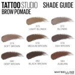 Maybelline TattooStudio Brow Pomade Long Lasting, Buildable, Eyebrow Makeup, Black Brown, 1 Count - Image 10