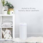 Ubbi Steel Diaper Pail, Odor Locking, No Special Bag Required, Award-Winning, Registry Must-Have, White - Image 10