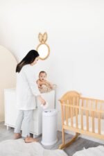 Ubbi Steel Diaper Pail, Odor Locking, No Special Bag Required, Award-Winning, Registry Must-Have, White - Image 11