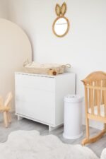 Ubbi Steel Diaper Pail, Odor Locking, No Special Bag Required, Award-Winning, Registry Must-Have, White - Image 12