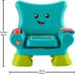 Fisher-Price Toddler Learning Toy Laugh & Learn Smart Stages Chair with Music Lights & Activities for Infants Ages 1+ Years, Teal - Image 7
