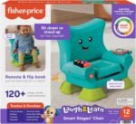 Fisher-Price Toddler Learning Toy Laugh & Learn Smart Stages Chair with Music Lights & Activities for Infants Ages 1+ Years, Teal - Image 8