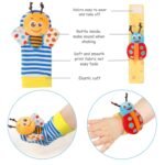 Bloobloomax Baby Rattles Toys for 0-12 Month, Infant Girl Boy Toys for Babies 3-6 Months, Newborn Hand & Foot Toys for 0 to 9 Months, Baby Shower Gifts Set with Wrist Rattle Socks - Image 7