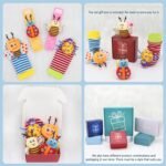 Bloobloomax Baby Rattles Toys for 0-12 Month, Infant Girl Boy Toys for Babies 3-6 Months, Newborn Hand & Foot Toys for 0 to 9 Months, Baby Shower Gifts Set with Wrist Rattle Socks - Image 11