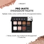 LORAC PRO Matte & Shimmer Eyeshadow Palette, Metallic High Pigmented, Mirror Compact - Image 3