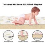 Baby Play Mat, 50 x 50 Inch Play Mat Perfect for Use Baby Playpen, Foldable Baby Foam Playmat for Floor, Portable Waterproof Activity PlayMats for Babies, Infants and Toddlers - Image 5