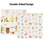 Baby Play Mat, 50 x 50 Inch Play Mat Perfect for Use Baby Playpen, Foldable Baby Foam Playmat for Floor, Portable Waterproof Activity PlayMats for Babies, Infants and Toddlers - Image 6