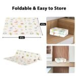 Baby Play Mat, 50 x 50 Inch Play Mat Perfect for Use Baby Playpen, Foldable Baby Foam Playmat for Floor, Portable Waterproof Activity PlayMats for Babies, Infants and Toddlers - Image 7