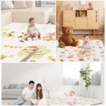 Baby Play Mat, 50 x 50 Inch Play Mat Perfect for Use Baby Playpen, Foldable Baby Foam Playmat for Floor, Portable Waterproof Activity PlayMats for Babies, Infants and Toddlers - Image 8