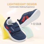 Toddler Wide Toe Box Barefoot Shoes Boys Girls Sneakers Kids Tennis Shoes Preschool Non Slip Lightweight Comfortable First Walking Shoes Running Outdoor Activities - Image 10