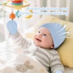 Zando Baby Hats and Mittens Newborn Hospital Hat Essentials Warm Knit Beanie Safety Anti-Scratch for Boys Girls 0-6M - Image 5