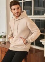 JMIERR Mens Casual Cotton Hooded Collar Drawstring Hoodies Pullover Sweatshirts Casual Long Sleeve Shirts - Image 5
