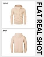 JMIERR Mens Casual Cotton Hooded Collar Drawstring Hoodies Pullover Sweatshirts Casual Long Sleeve Shirts - Image 7