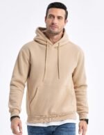JMIERR Mens Casual Cotton Hooded Collar Drawstring Hoodies Pullover Sweatshirts Casual Long Sleeve Shirts - Image 9