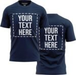 Custom Shirt for Men, Design Your Own Shirts, Personalized T-Shirts Womens Kids Front & Back Black - Image 4
