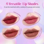 bayfree Tinted Lip Oil Stain Set, Hydrating High Shine Lip Gloss Set, Long-Lasting Bright Color Lipgloss for Dull Lips, Weightless & Non-Sticky, Vegan Korean Makeup, Crystal Finish - Image 5