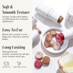 KIMUSE Face Sticks Trio, Cream Blush Stick & Highlighter Stick & Contour Stick for Sculpt the Cheeks, Long Lasting Cream Contour Stick Trio for Face Makeup, with Brush - Image 4